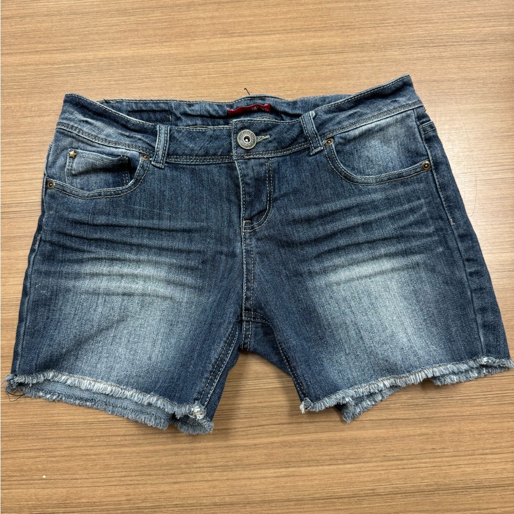 BONGO y2k style Blue Frayed Jean Shorts